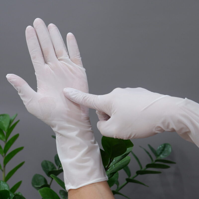 Durability and Puncture Resistance nitrile glove thai hoa