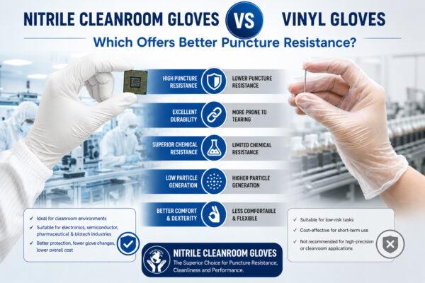 Nitrile Cleanroom Gloves vs Vinyl