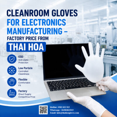 CLEANROOM GLOVES FOR ELECTRONICS MANUFACTURING
