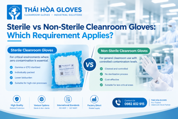 Sterile vs Non-Sterile Cleanroom Gloves: Which Requirement Applies?