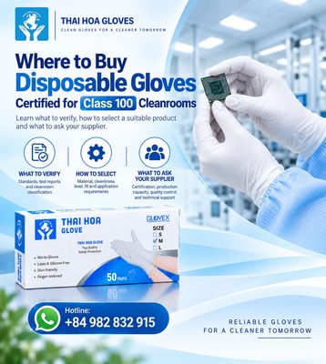 Where to Buy Disposable Gloves Certified for Class 100 Cleanrooms