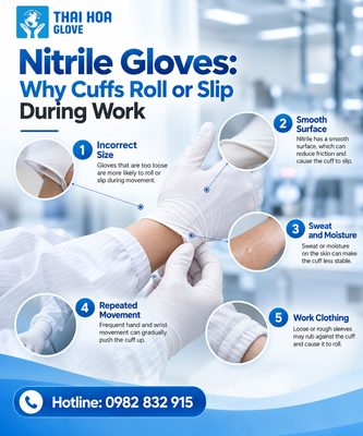 Nitrile Gloves: Why Cuffs Roll or Slip During Work