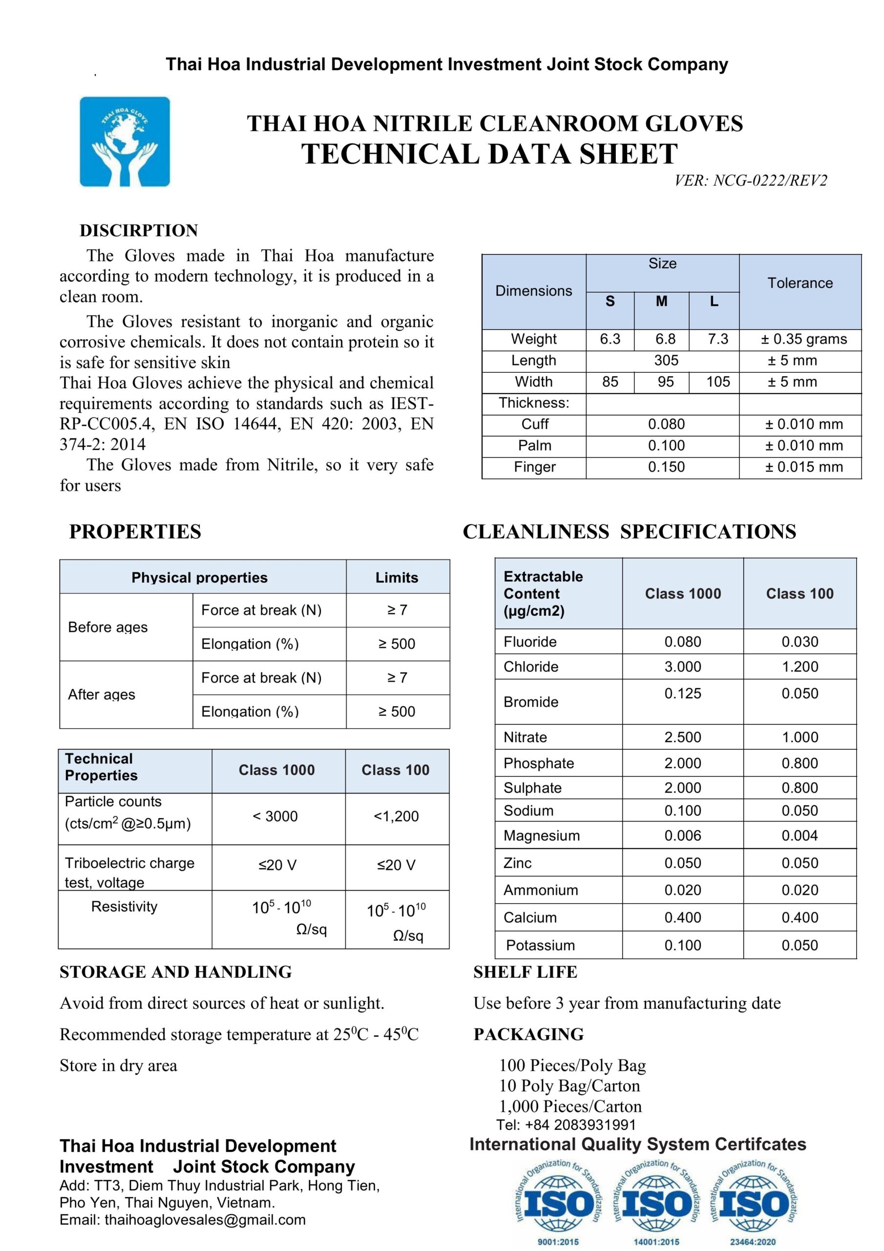 Nitrile gloves TDS6.0