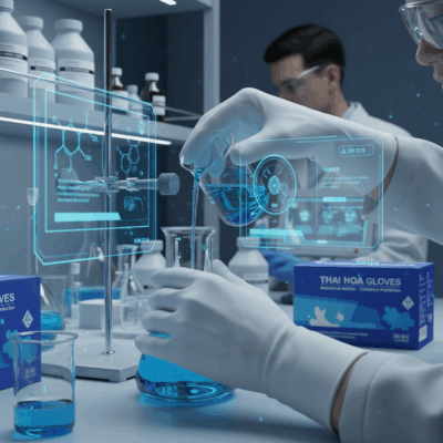 Găng Tay Nitrile Công Nghiệp Cao Cấp