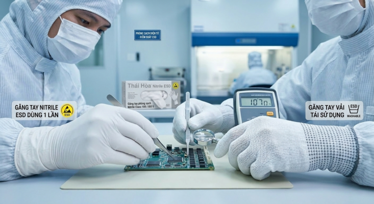 Găng Tay Chống Tĩnh Điện ESD