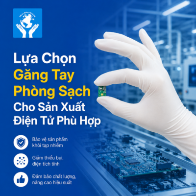 Găng Tay Phòng Sạch Cho Sản Xuất Điện Tử