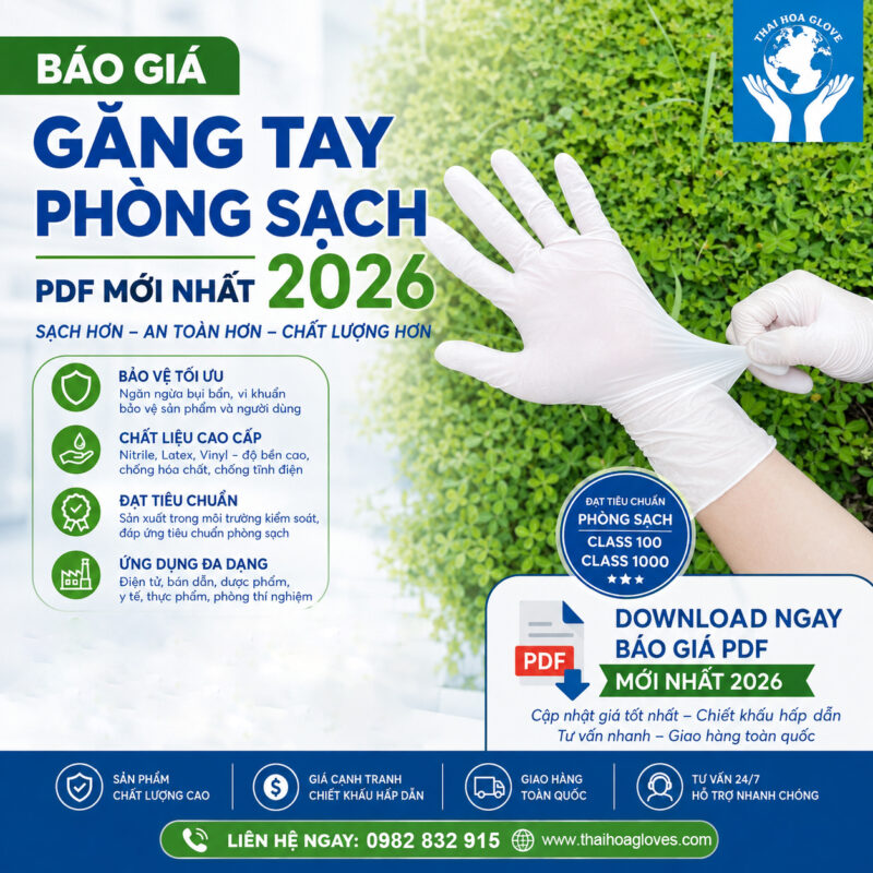 Báo Giá Găng Tay Phòng Sạch PDF Mới Nhất 2026