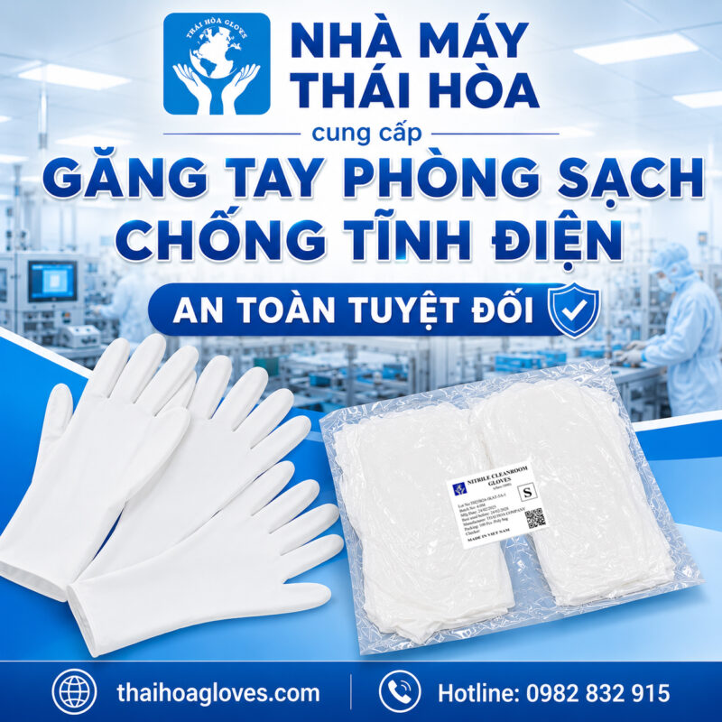 Găng tay Phòng Sạch Chống Tĩnh Điện
