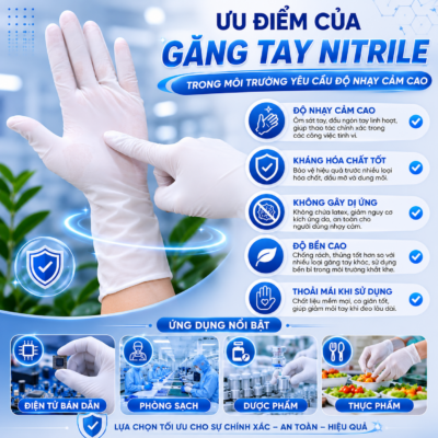 Ưu điểm của găng tay Nitrile