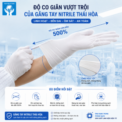 Độ Co Giãn Vượt Trội Của Găng Tay Nitrile Thái Hòa