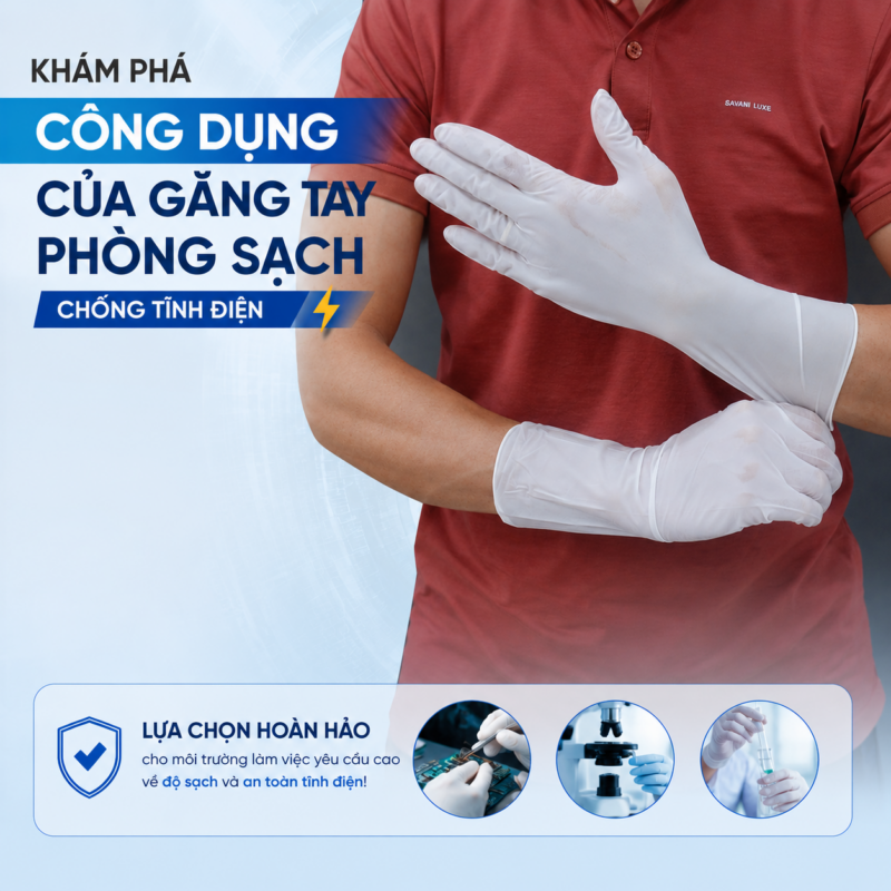 găng tay Nitrile chống tĩnh điện