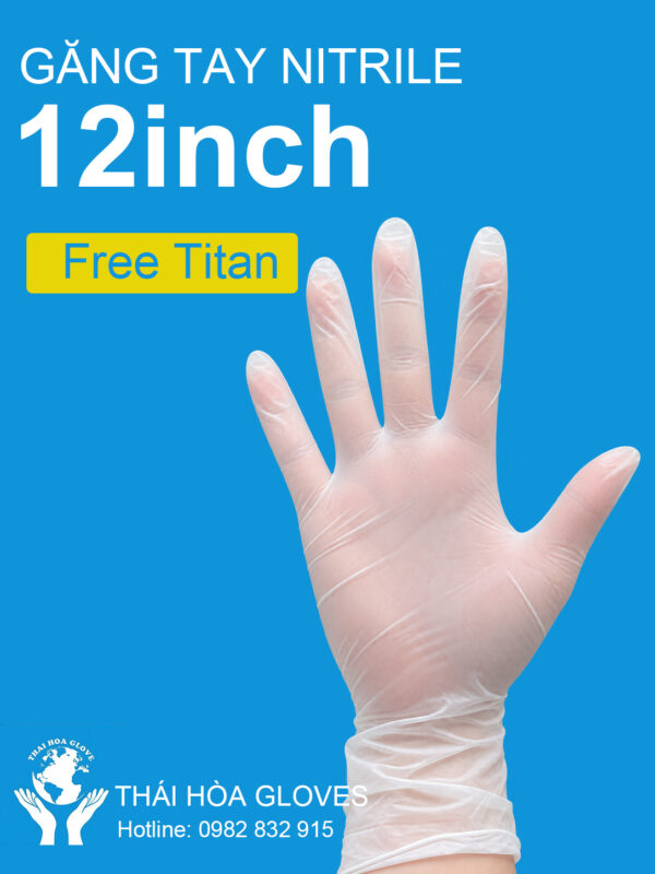 Găng tay nitrile 12inch free titan