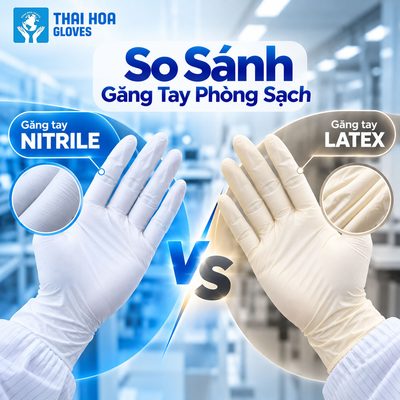 So Sánh Găng Tay Phòng Sạch Nitrile Với Găng Tay Latex