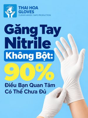 Găng Tay Nitrile Không Bột: 90% Điều Bạn Quan Tâm Có Thể Chưa Đủ