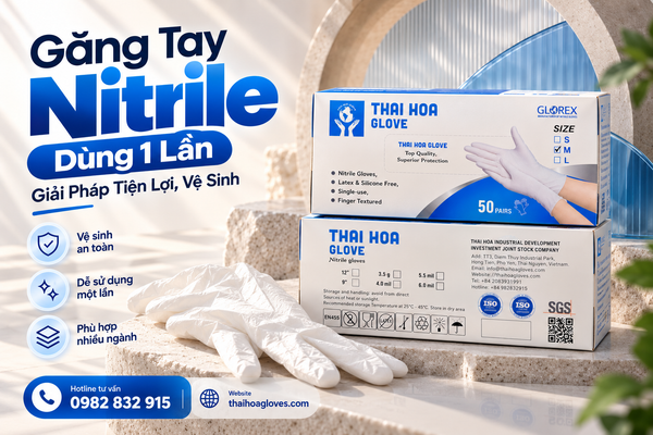 Găng Tay Nitrile Dùng 1 Lần – Giải Pháp Tiện Lợi, Vệ Sinh